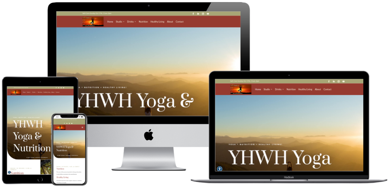 yhwh yoga nutrition via the webs mock up